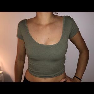 Forever 21 Green short sleeve shirt